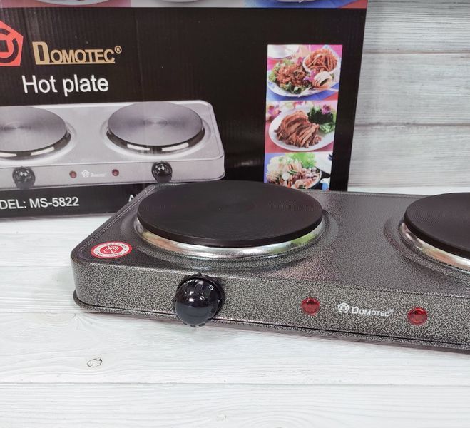 Плита електрична двухкомфорная Domotec MS-5822 MS-5822 фото