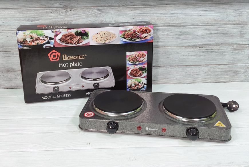 Плита електрична двухкомфорная Domotec MS-5822 MS-5822 фото