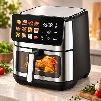 Аерофритюрниця мультипіч 2 Тена DOMOTEC MS-3224, 12 л, 4500 Вт, Аерогриль MS-3224 фото