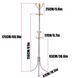 Підлогова вішалка - стійка для одягу Coat Rack 16 крючков CR-105 фото 5