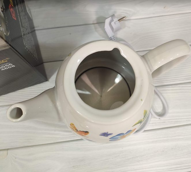 Уценка! Чайник электрический с керамическим корпусом 1,7л 1500W Domotec MS-5056 / Электрочайник MS-5056 фото
