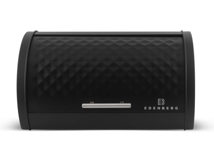 Хлібниця неіржавка сталь Edenberg EB-133, сучасний дизайн, розмір 375x240x180 мм EB-133 фото