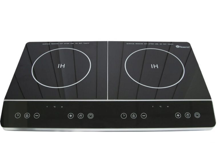 Електроплита склокерамічна Domotec MS-5862 на 2 конфорки по 2000W Керамічна MS-5862 фото