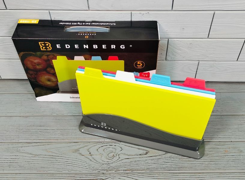 Набор разделочных досок 5 предметов Edenberg EB-11988 / Кухонные доски для нарезки EB-11988 фото