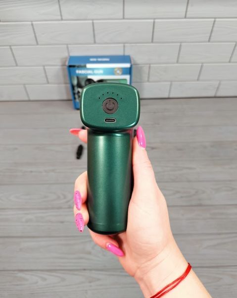 Массажер FASCIAL GUN M6 с насадками аккумуляторный / Вибромассажёр пистолет / Перкуссионный массажер M6 фото