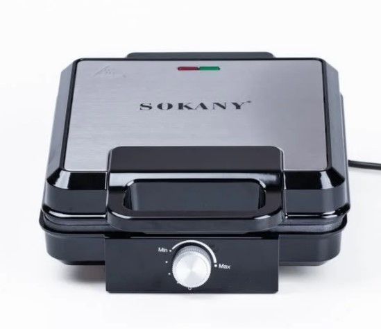 Вафельниця Sokany SK-08031 на 4 бельгійські вафлі, антипригарне покриття SK-08031 фото