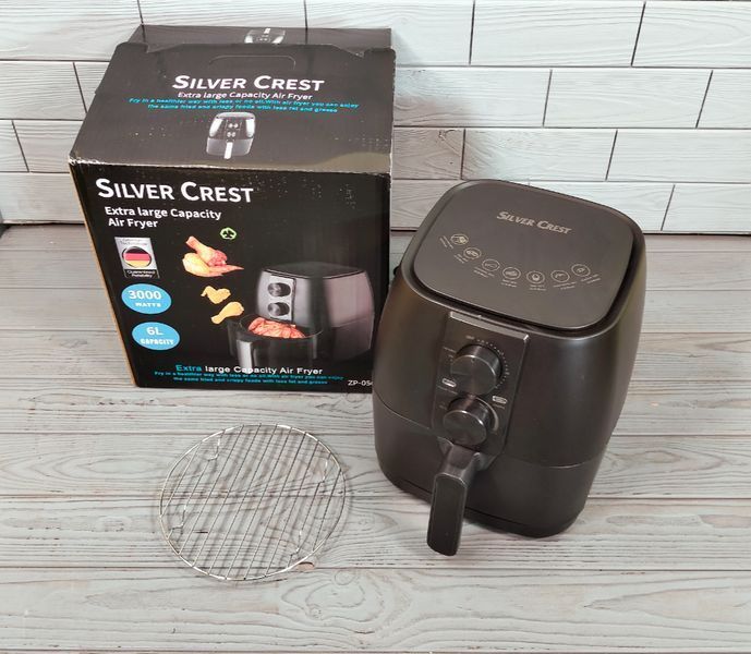 Аерофритюрниця SILVER CREST ZP-056 6 л 3000W / Неоливна електрична фритюрниця ZP-056 фото