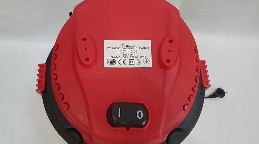Пилосос миючий Domotec MS 4411 потужність 2200W 2 в 1 Вологе та сухе прибирання MS-4411 фото