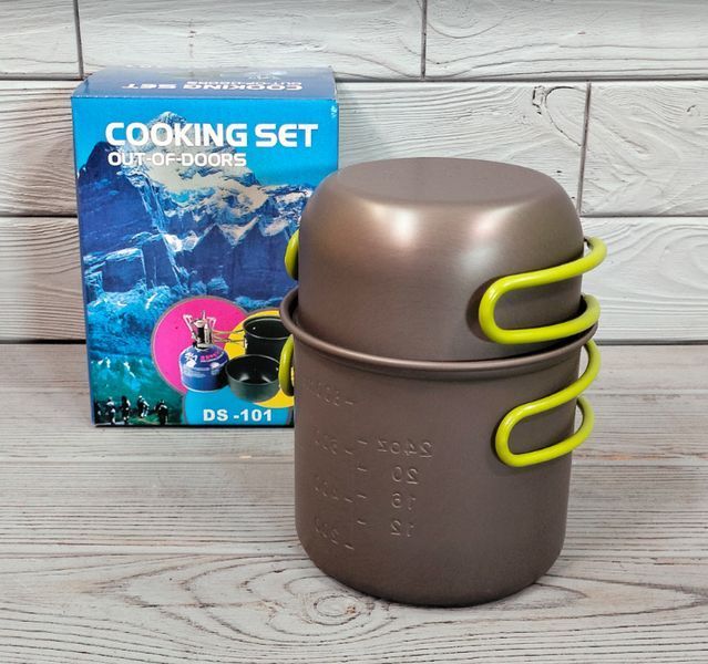 Набор посуды для пикника и туризма на 1 персону Cooking Set DS-101 / Посуда для путешествий DS-101 фото