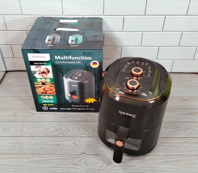 Мультипіч аерофритюрниця Rainberg RB-2242 6 л 3800W електрофритюрниця без олії RB-2242 фото