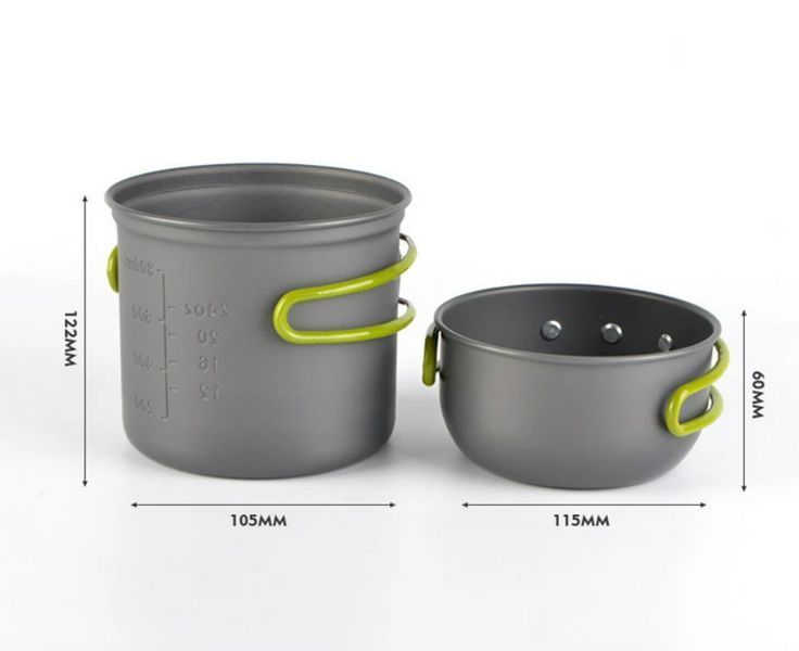Набор посуды для пикника и туризма на 1 персону Cooking Set DS-101 / Посуда для путешествий DS-101 фото