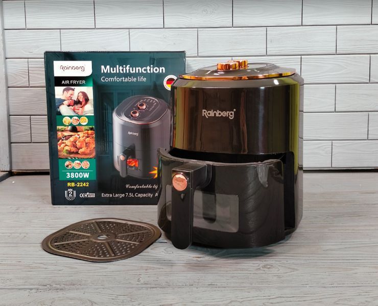 Мультипіч аерофритюрниця Rainberg RB-2242 6 л 3800W електрофритюрниця без олії RB-2242 фото