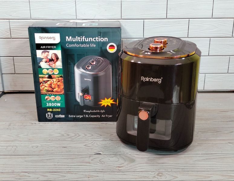 Мультипіч аерофритюрниця Rainberg RB-2242 6 л 3800W електрофритюрниця без олії RB-2242 фото