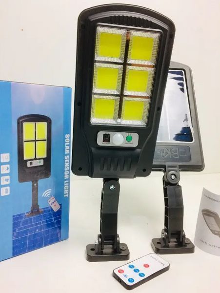 Вуличний ліхтар на сонячній батареї LED Solar Street Light BL BK-120-6COB BK120 фото