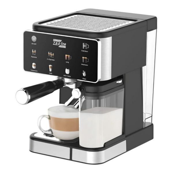 Кофемашина рожковая 3 в 1 Zepline ZP-6806, 3000 Вт, 20 bar, 8 программ приготовления / Кофеварка ZP-6806 фото