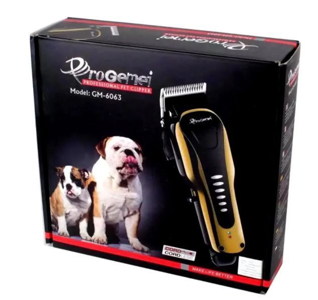 Машинка для cтрижки GEMEI GM-6063 Pet(собак и кошек) Машинка для груминга с нержавеющей стали GM-6063 фото
