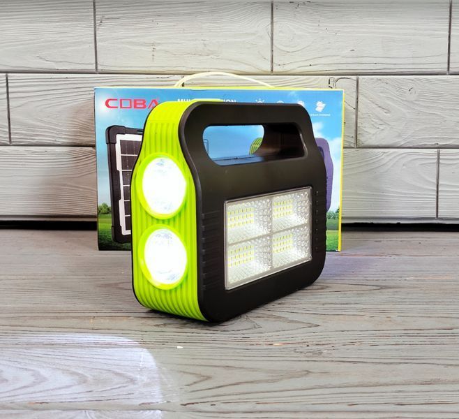 Сонячна станція/ліхтар-світильник акумуляторний з PowerBank + 2 лампочки COBA&nbsp;CB-999B CB-999B фото