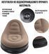 Надувное кресло с пуфиком для ног AIR SOFA Comfort 116х98х83см Черно-бежевый G-8019 фото 3