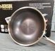 Cковорода глубокая WOK из нержавеющей стали 26см Benson BN-589 / Сковородка профессиональна BN-589 фото 8