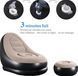 Надувное кресло с пуфиком для ног AIR SOFA Comfort 116х98х83см Черно-бежевый G-8019 фото 8