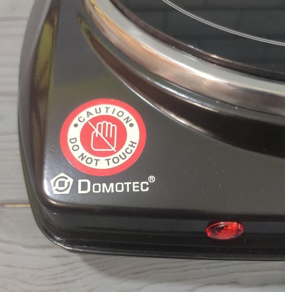 Инфракрасная мини плита Domotec MS-5851, Настольная одноконфорочная электроплита для всех видов посуды 5851 фото
