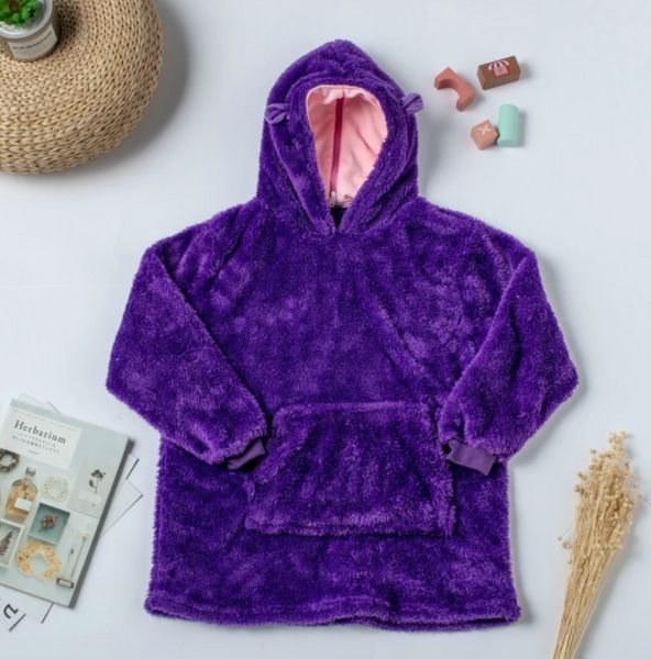 Дитяча толстовка-іграшка Huggle Pets Ultra Plus Hoodie -Фіолетовий / Кофта-іграшка / М'яка іграшка-подушка -фиол фото