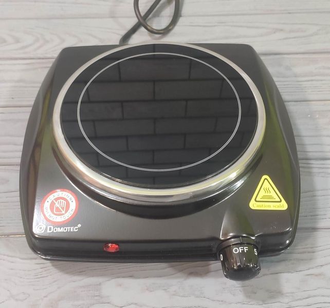 Инфракрасная мини плита Domotec MS-5851, Настольная одноконфорочная электроплита для всех видов посуды 5851 фото