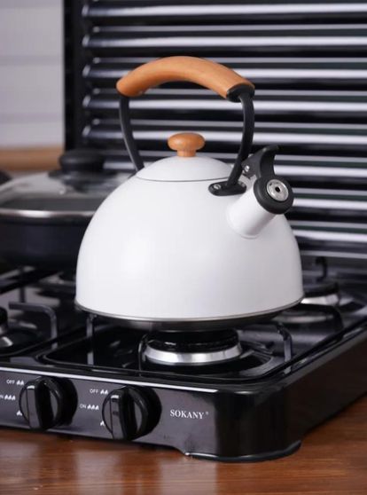 Газовая плита настольная Sokany SK-6004 с 4 конфорками, таганок для дачи и кухни SK-6004 фото