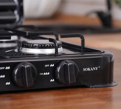 Газовая плита настольная Sokany SK-6004 с 4 конфорками, таганок для дачи и кухни SK-6004 фото