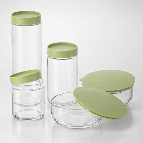 Набор пищевых контейнеров Glassware 27085 GB для хранения продуктов и сыпучих 27085 GB фото