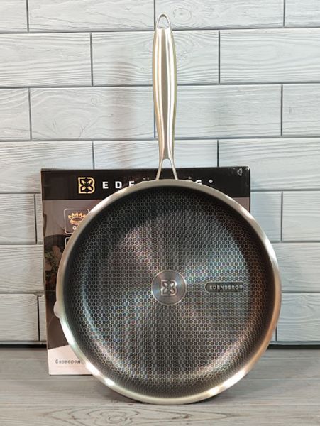 Cковорода глубокая из нержавеющей стали (26x7см / 3,6л) Edenberg EB-13062 / Сковородка профессиональная EB-13062 фото