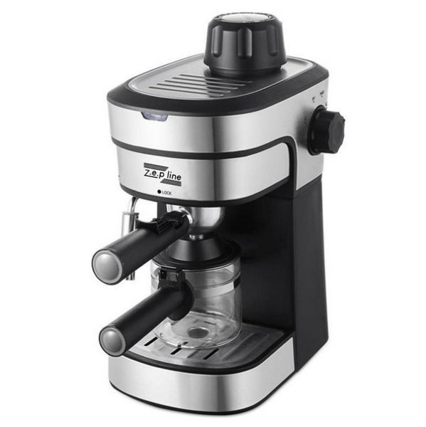 Кофеварка рожковая Zepline Barista ZP-6910, 2200 Вт, с капучинатором, давление 4 bar / Кофемашина ZP-6910 фото