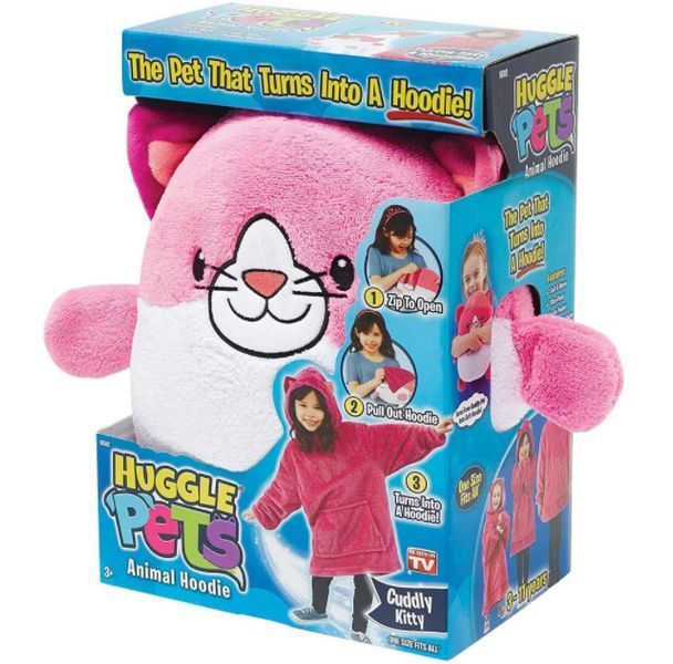 Детская толстовка-игрушка Huggle Pets Ultra Plus Hoodie -Розовый/ Кофта-игрушка / Мягкая игрушка-подушка -роз фото