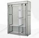 Шкаф складной тканевый на 2 секции Storage Wardrobe KM-105 (106х45х170 см) Органайзер для одежды KM-105 фото 3