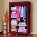 Шкаф складной тканевый на 2 секции Storage Wardrobe KM-105 (106х45х170 см) Органайзер для одежды KM-105 фото 1
