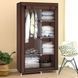 Шкаф складной тканевый на 2 секции Storage Wardrobe KM-105 (106х45х170 см) Органайзер для одежды KM-105 фото 2