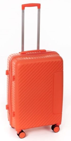 Средний дорожный чемодан полипропилен Travel world 36983М-OR (Orange/Оранжевый) на колесах и кодовым замком R36983М-OR фото