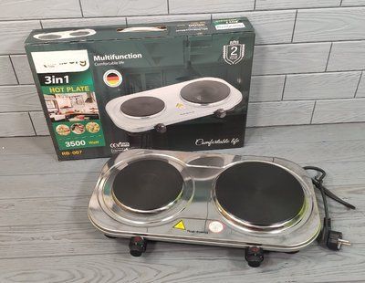 Двухконфорочная электроплита Rainberg RB-007 (3500Вт) /&nbsp;Плита электрическая настольная RB-007 фото