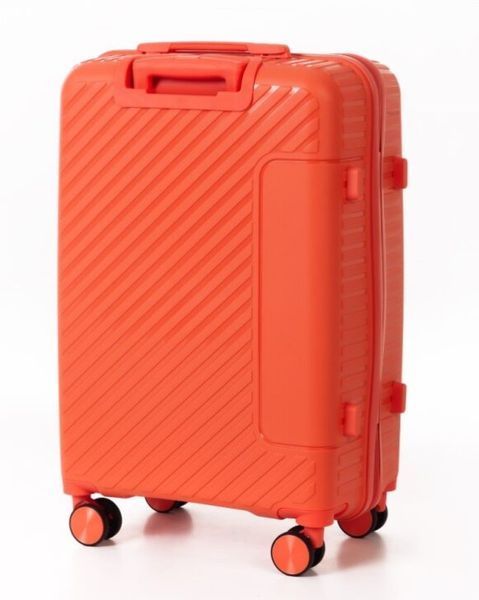 Средний дорожный чемодан полипропилен Travel world 36983М-OR (Orange/Оранжевый) на колесах и кодовым замком R36983М-OR фото