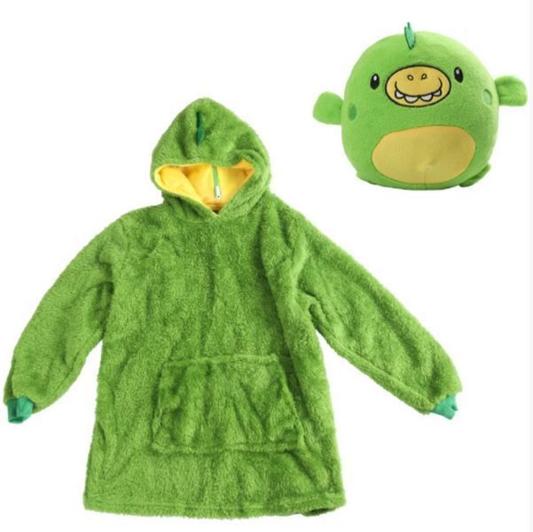 Дитяча толстовка-іграшка Huggle Pets Ultra Plus Hoodie -Зелений / Кофта-іграшка / М'яка іграшка-подушка -зел фото