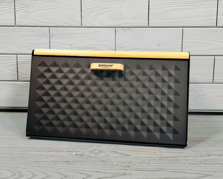 Хлебница с 2 крышками Bohmann BH-02-546 / Хлебница деревянная с откидной крышкой BH-02-546 фото