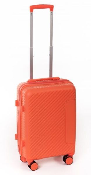Помаранчева мала валіза Travel World 36983L-OR з поліпропілену з телескопічною ручкою R36983S-OR фото