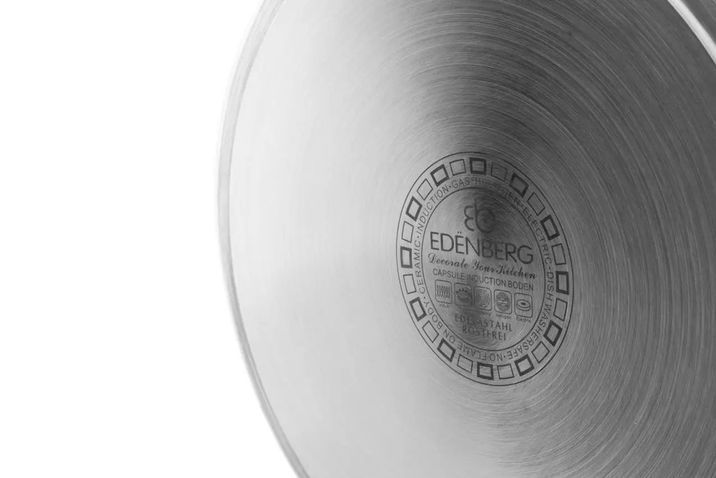 Каструля з нержавіючої сталі Edenberg EB-3772 15 л велика висока з металевою кришкою EB-3772 фото