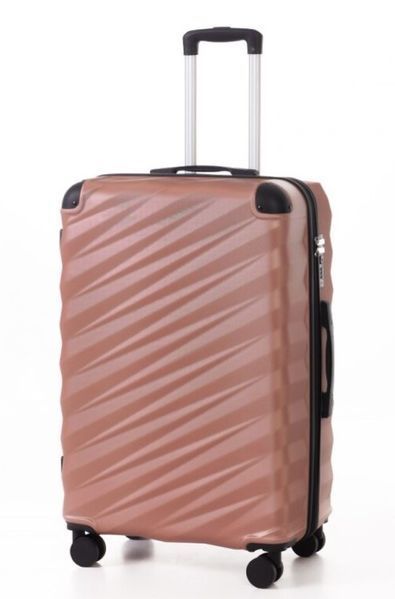 Большой дорожный чемодан ABS-пластик Travel World R37244L-RG (Rose Gold/Розовое золото) на колёсах R37244L-RG фото