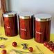 Набір банок для сипких продуктів 3 шт. Edenberg EB-143 / Набір ємностей для продуктів (чай, кава, цукор) EB-143 фото 1