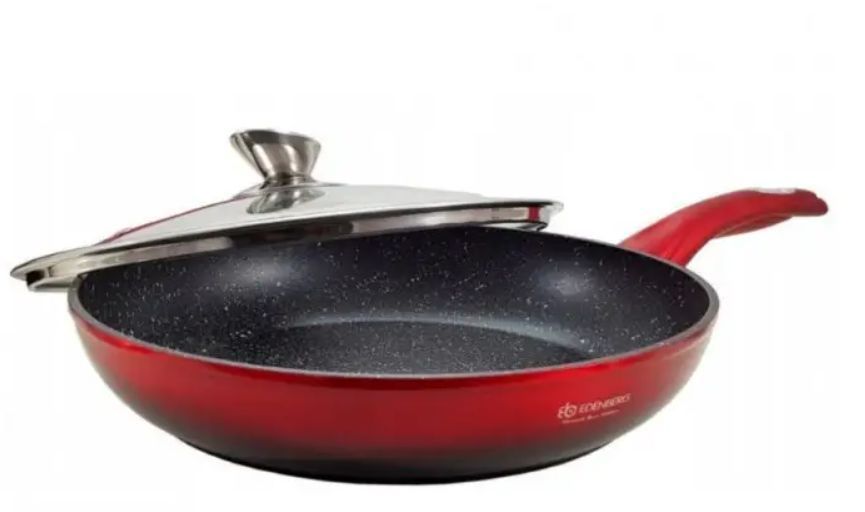 Сковорода для індукційної плити Edenberg EB-3338 24 см, мармурове антипригарне покриття EB-3338 фото