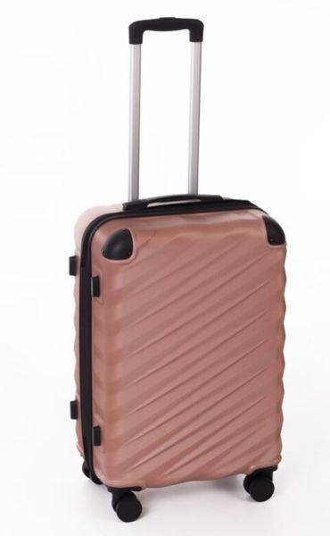Средний дорожный чемодан ABS-пластик Travel World R37244М-RG (Rose Gold / Розовое золото) на колёсах R37244М-RG фото