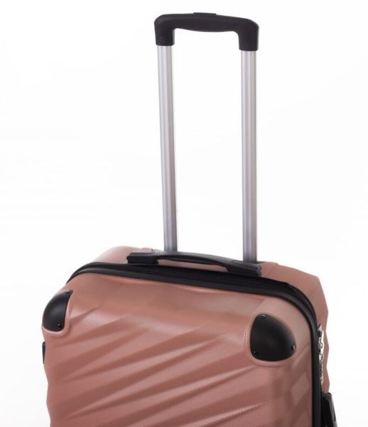 Средний дорожный чемодан ABS-пластик Travel World R37244М-RG (Rose Gold / Розовое золото) на колёсах R37244М-RG фото