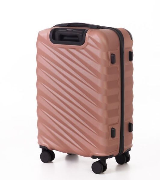 Средний дорожный чемодан ABS-пластик Travel World R37244М-RG (Rose Gold / Розовое золото) на колёсах R37244М-RG фото