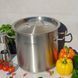 Большая высокая кастрюля с крышкой 25л Edenberg EB-3774 с нержавеющей стали EB-3774 фото 3